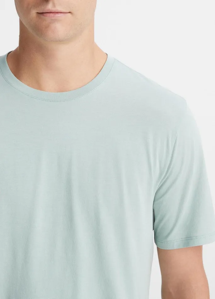Vince TShirts and Polos Men Pima Cotton Crew Neck TShirt Seafoam Green