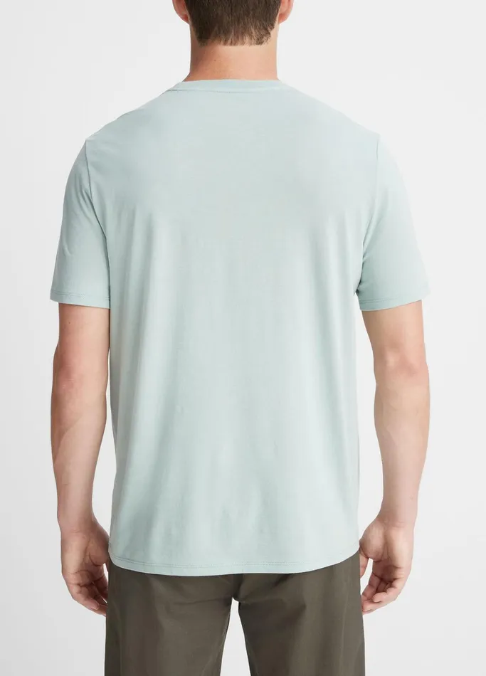 Vince TShirts and Polos Men Pima Cotton Crew Neck TShirt Seafoam Green