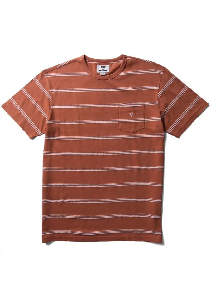 Vissla Kaulike Ss Pkt Tee Terracotta Men Knit Tees