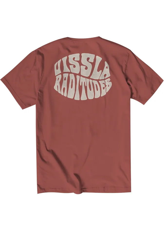 Vissla Raditude Organic Tee Rusty Red Men Premium Tees