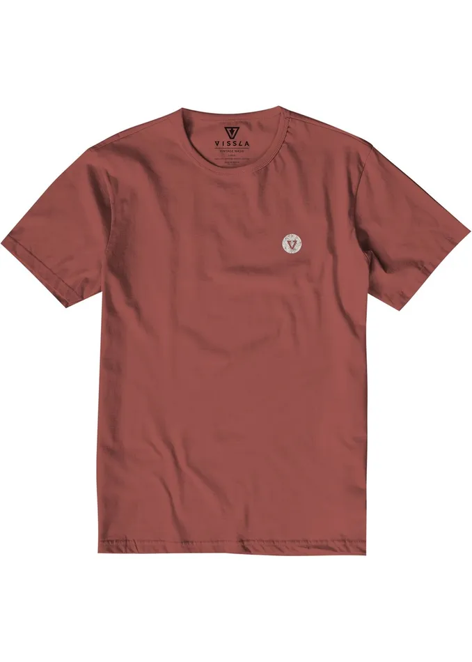 Vissla Raditude Organic Tee Rusty Red Men Premium Tees