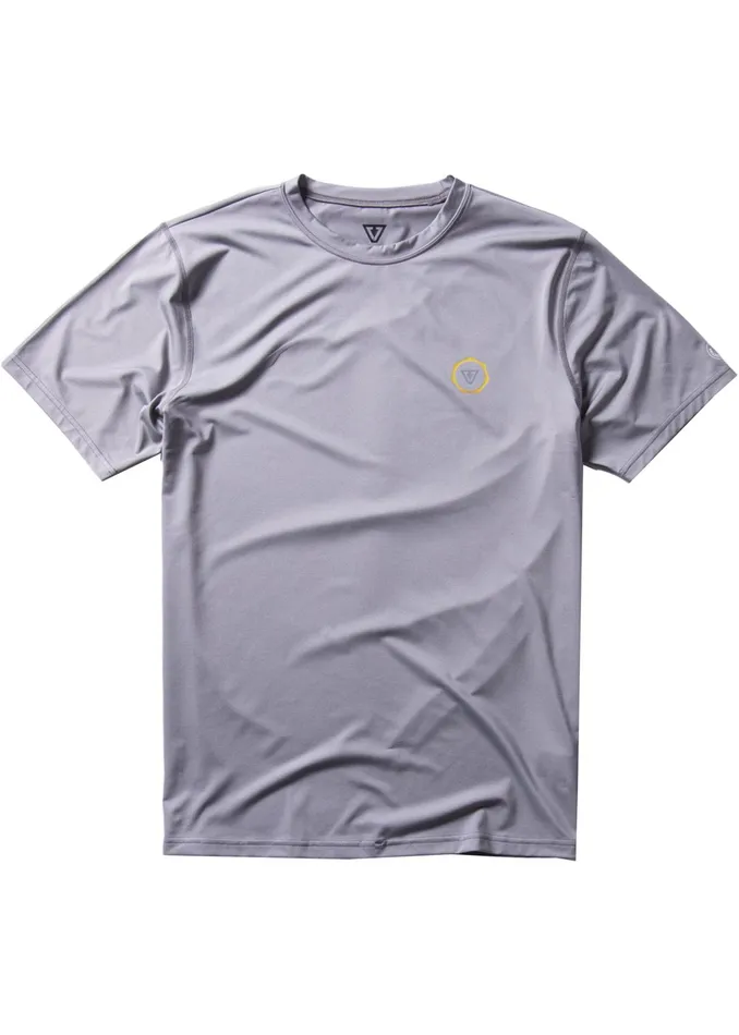 Wetsuit Tops and Lycra Easy Seas Eco Short Sleeve Lycra Rash Guard GREY Vissla Men