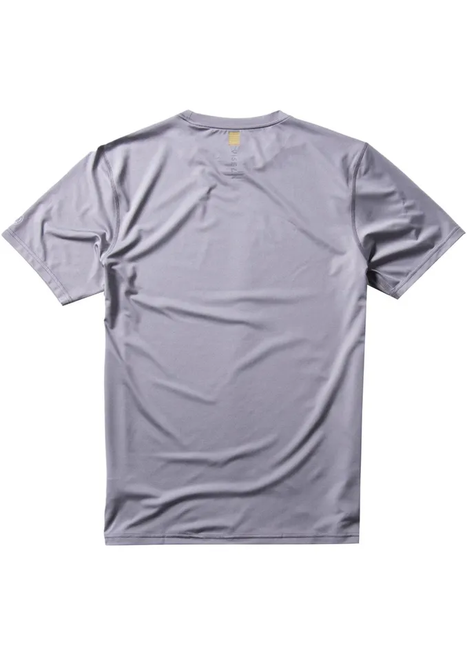 Wetsuit Tops and Lycra Easy Seas Eco Short Sleeve Lycra Rash Guard GREY Vissla Men