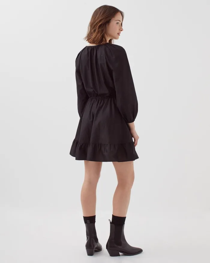 Women 34Sleeve Mini Dress Black Beauty Comptoir Des Cotonniers Dresses and Jumpsuits Women 34Sleeve Mini Dress Black Beauty Comptoir Des Cotonniers Dresses and Jumpsuits