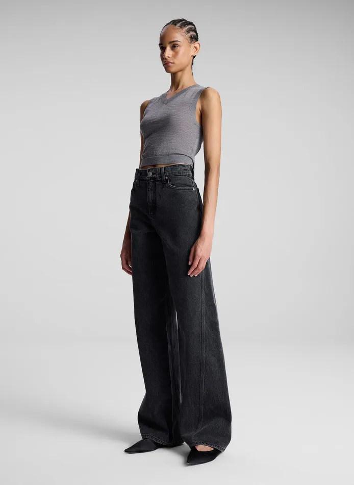 Women Abbott II Denim Jean Washed Black ALC Bottoms