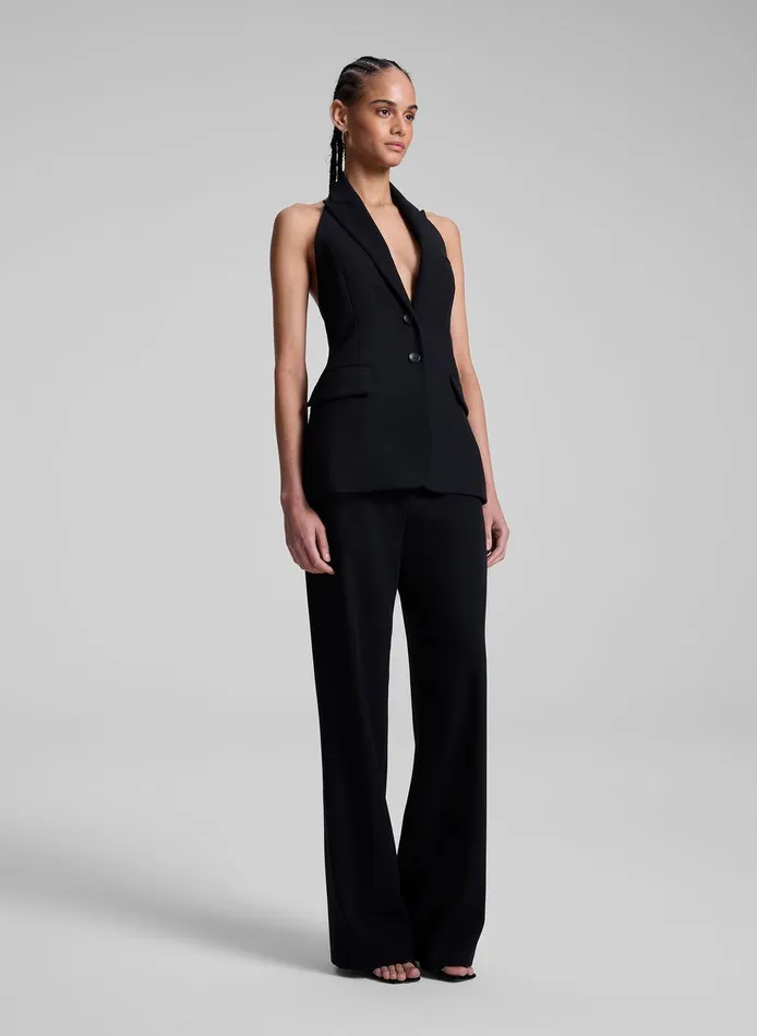 Women Alexa Tailored Vest Black ALC Jackets and Coats