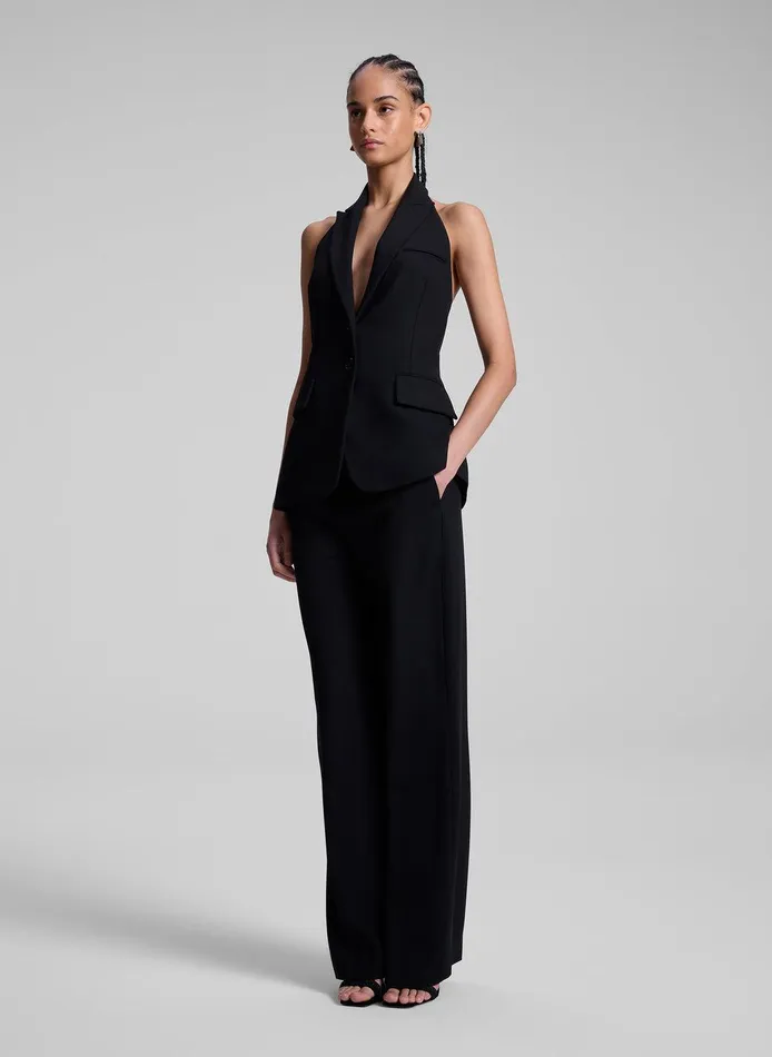 Women Alexa Tailored Vest Black ALC Jackets and Coats