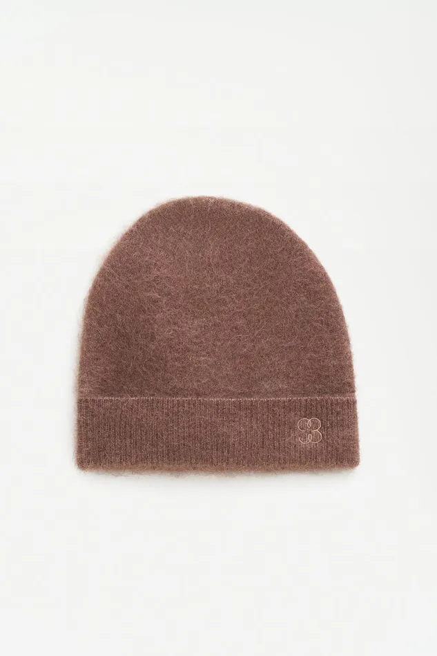 Women Alpaca Hat Mocha Filippa K Hats and Scarves