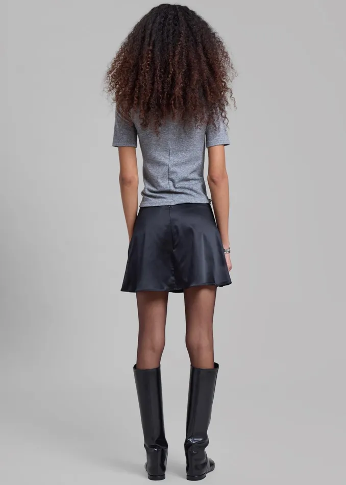 Women Amelia Mockneck Top 8211 Grey The Frankie Shop Tops