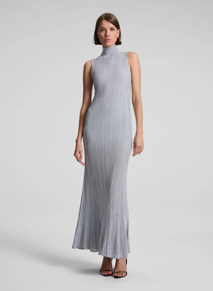 Women Arden Metallic Knit Maxi Dress Mercury ALC Dresses