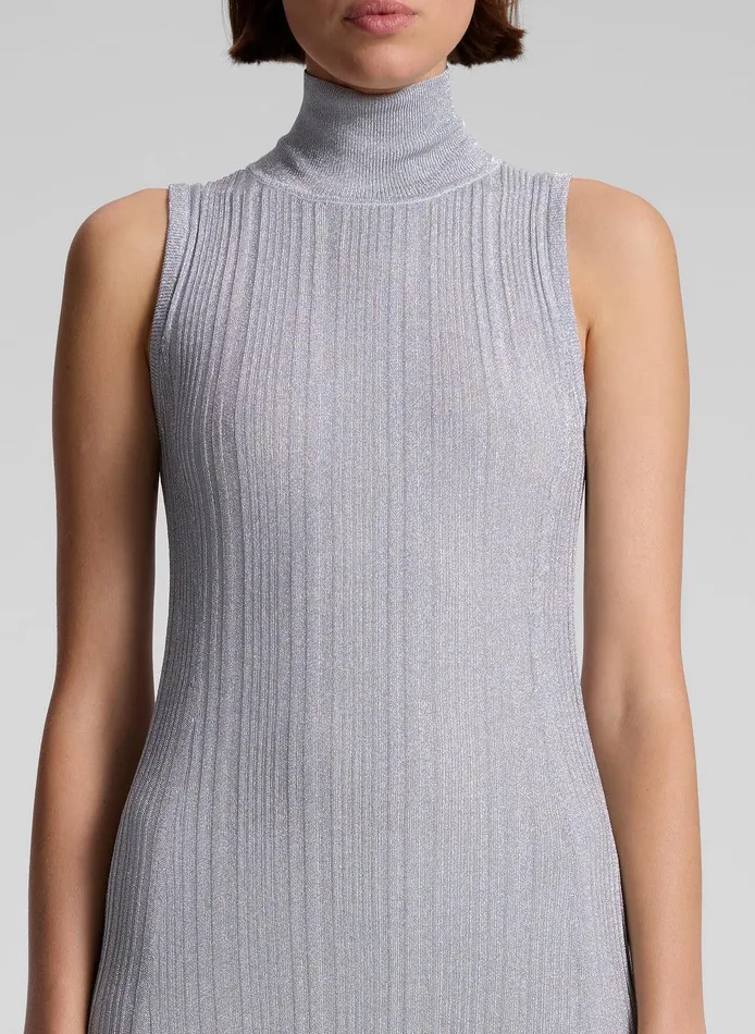 Women Arden Metallic Knit Maxi Dress Mercury ALC Dresses