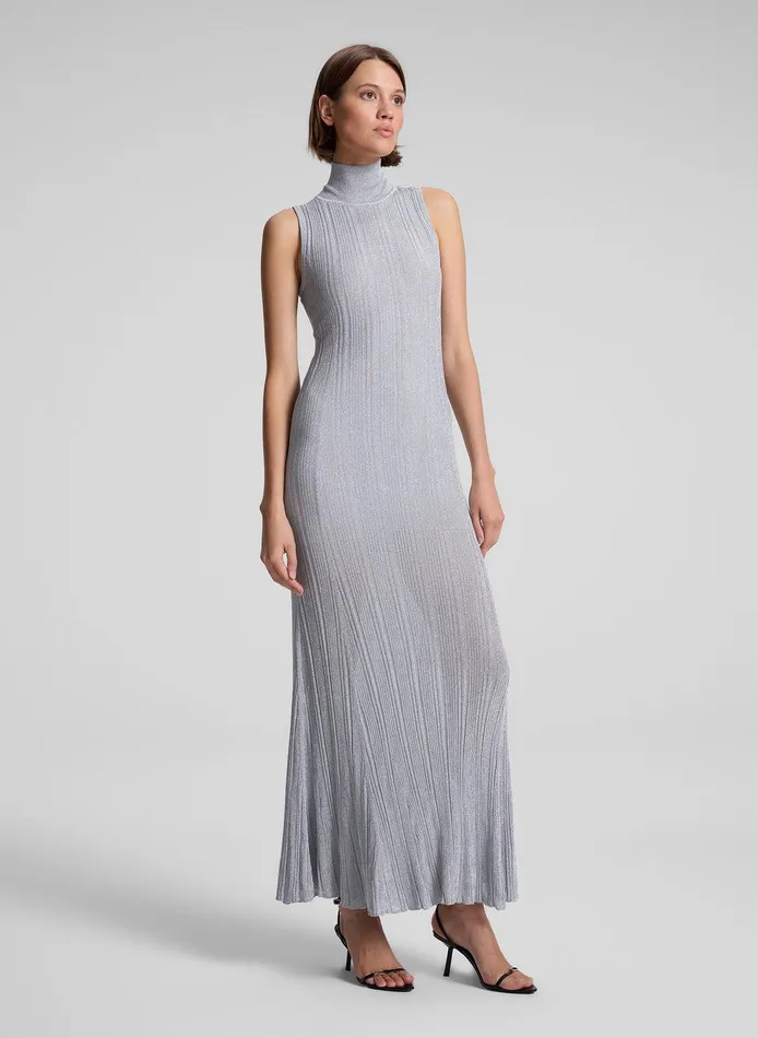 Women Arden Metallic Knit Maxi Dress Mercury ALC Dresses
