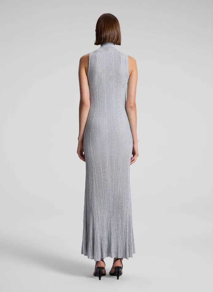 Women Arden Metallic Knit Maxi Dress Mercury ALC Dresses