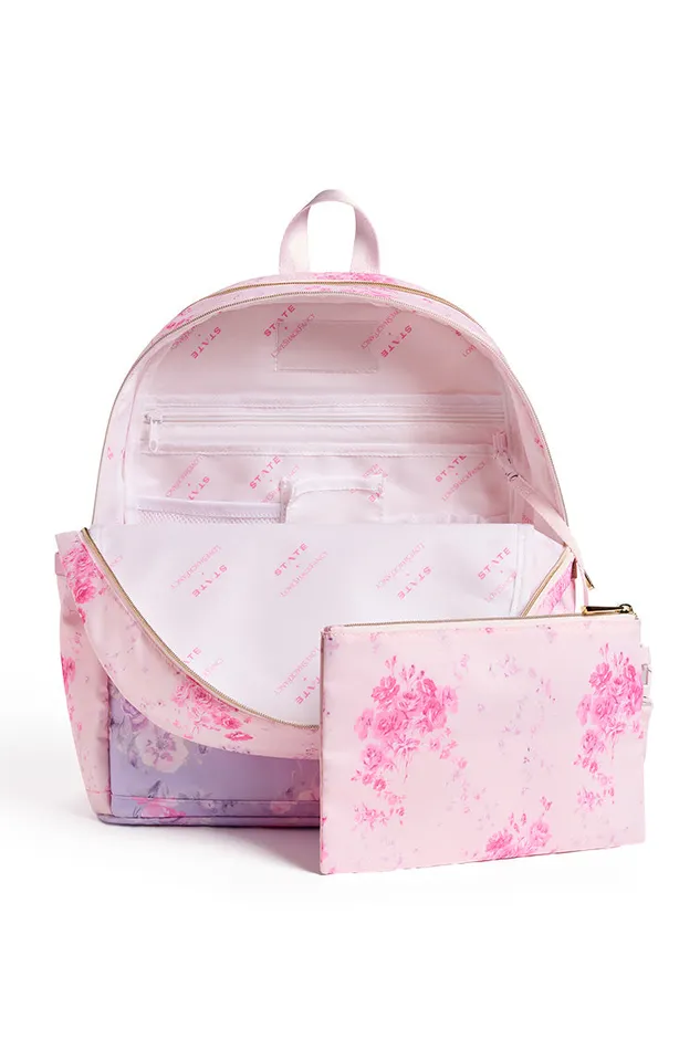 Women Bags and Travel LoveShackFancy State Kane Double Pocket Happy Thoughts Women Bags and Travel LoveShackFancy State Kane Double Pocket Happy Thoughts