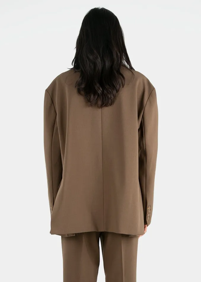 Women Bea Blazer 8211 Chocolate The Frankie Shop Outerwear