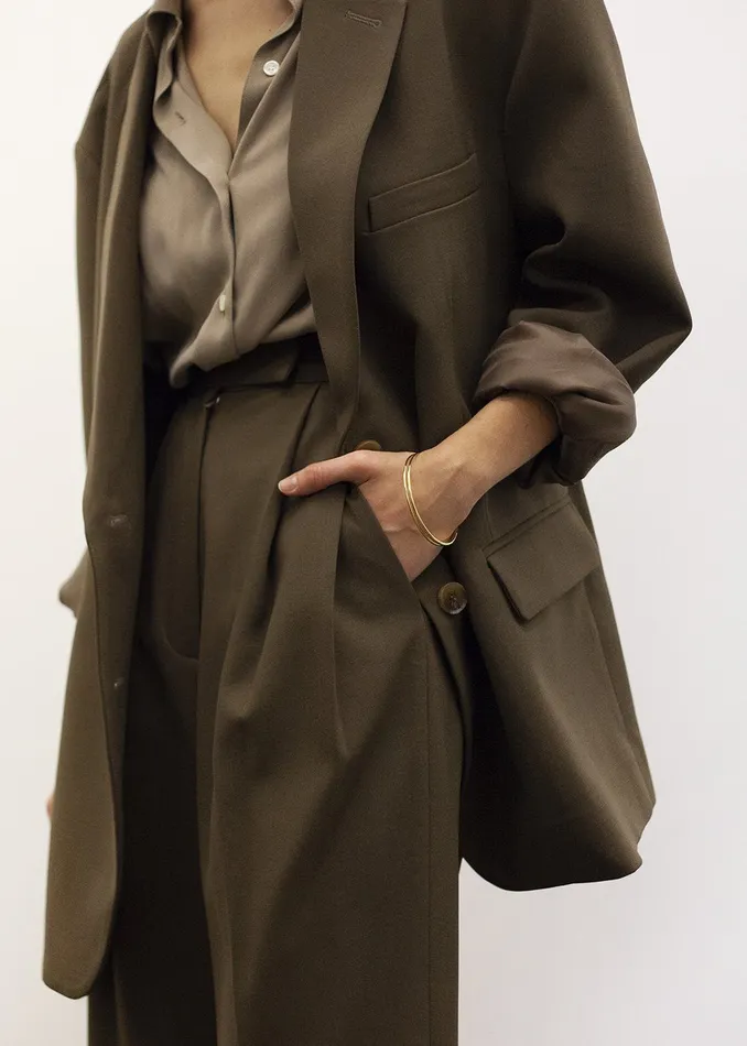 Women Bea Blazer 8211 Chocolate The Frankie Shop Outerwear