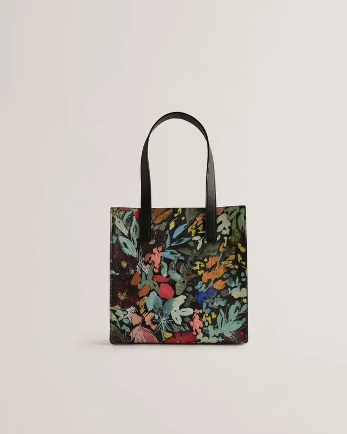 Women BEAICON 8211 Printed Faux Leather Small Icon Bag Black Ted Baker Tote Bags Women BEAICON 8211 Printed Faux Leather Small Icon Bag Black Ted Baker Tote Bags