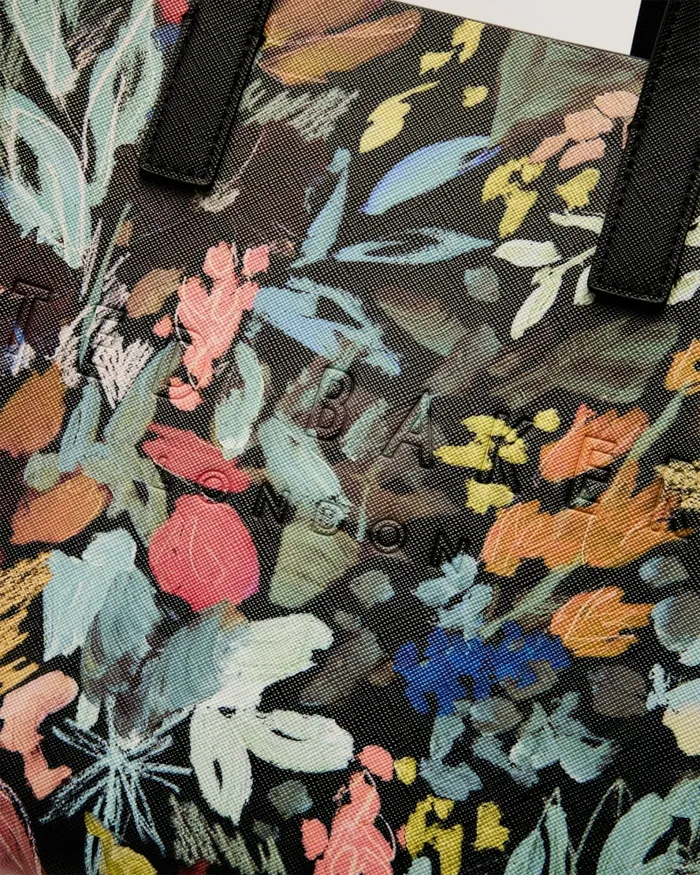 Women BEAICON 8211 Printed Faux Leather Small Icon Bag Black Ted Baker Tote Bags Women BEAICON 8211 Printed Faux Leather Small Icon Bag Black Ted Baker Tote Bags