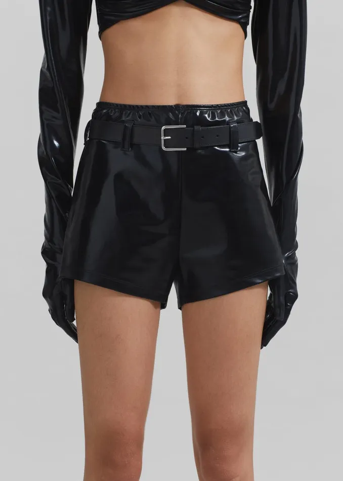 Women Beaufille Nikos Shorts 8211 Black The Frankie Shop Bottoms