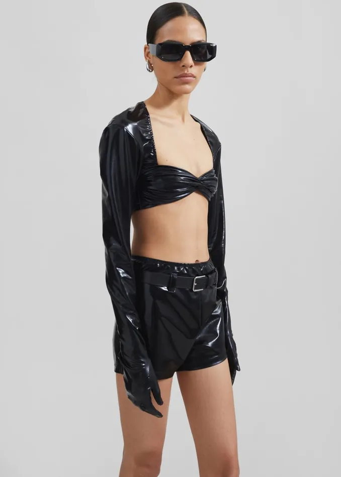 Women Beaufille Nikos Shorts 8211 Black The Frankie Shop Bottoms