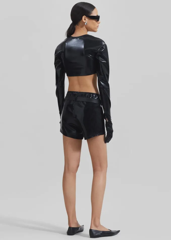 Women Beaufille Nikos Shorts 8211 Black The Frankie Shop Bottoms