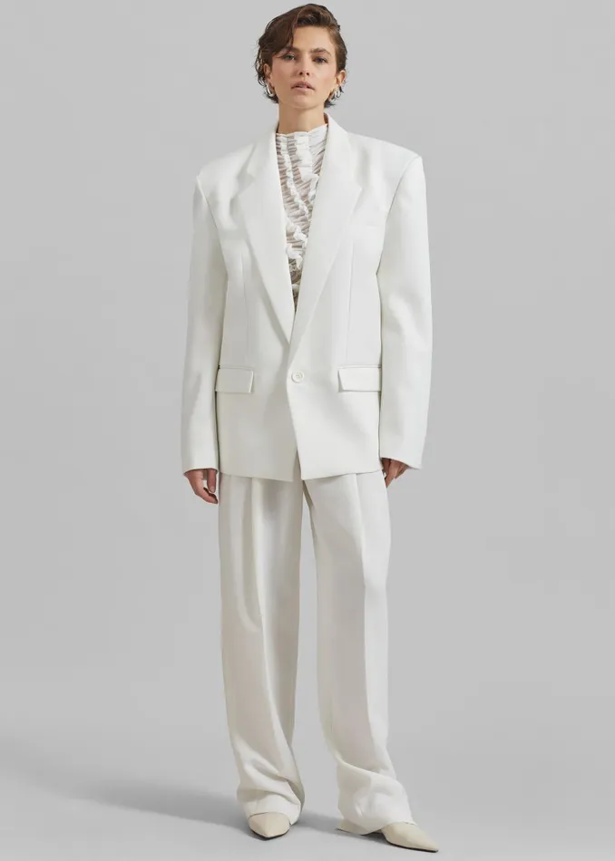 Women Beaufille Vera Blouse 8211 White The Frankie Shop Tops