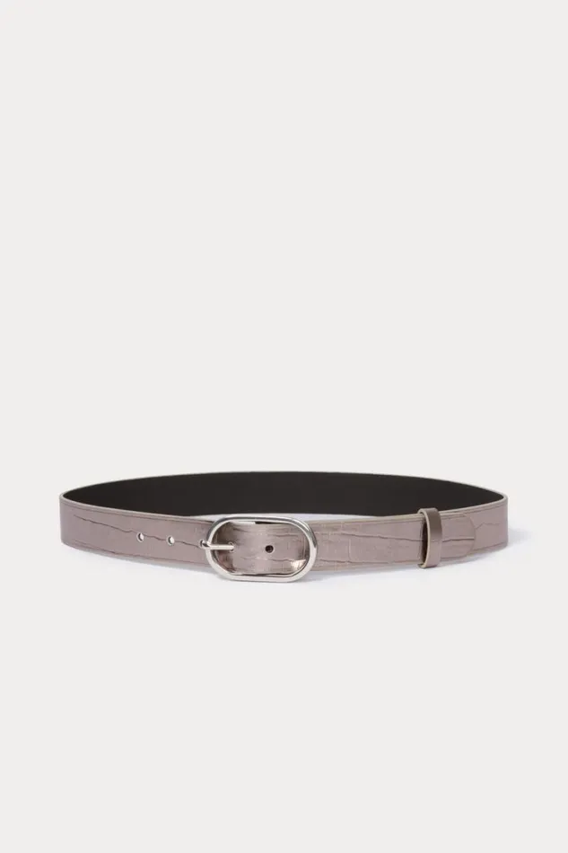 Women Belts Rachel Comey Thick Cliff Belt Pewter