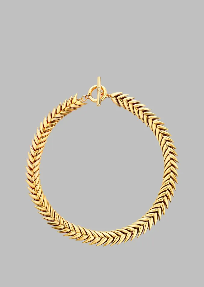 Women Bevza Spikelet Necklace 8211 Gold The Frankie Shop