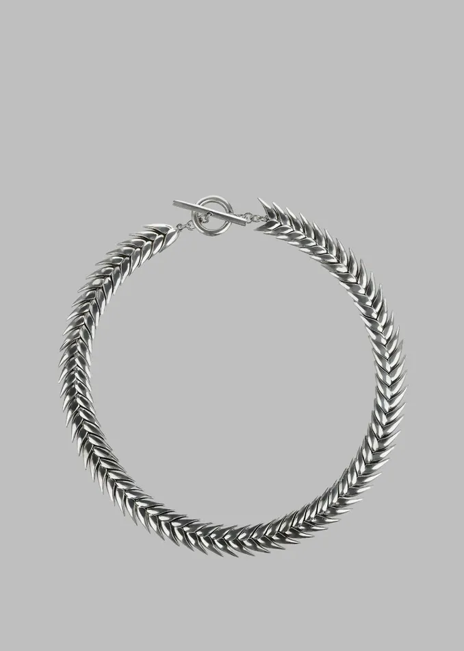 Women Bevza Spikelet Necklace 8211 Silver The Frankie Shop