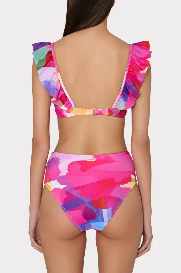 Women Bikinis Milly Rainbow Waterfall Tie Bikini Bottom Multi
