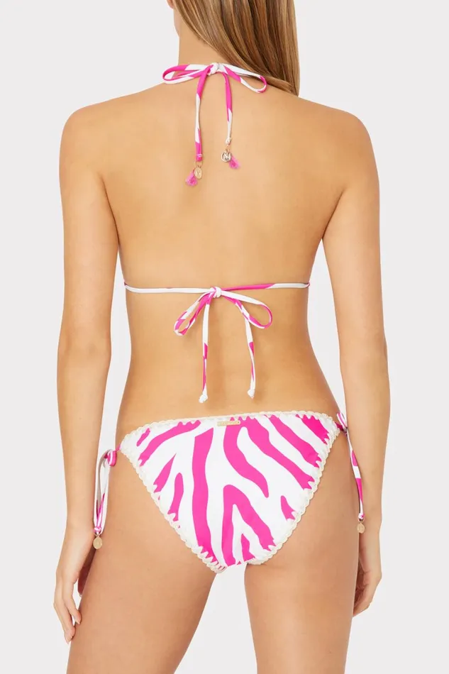 Women Bikinis Milly Zebra Bikini Bottom Milly Pinkecru Women Bikinis Milly Zebra Bikini Bottom Milly Pinkecru
