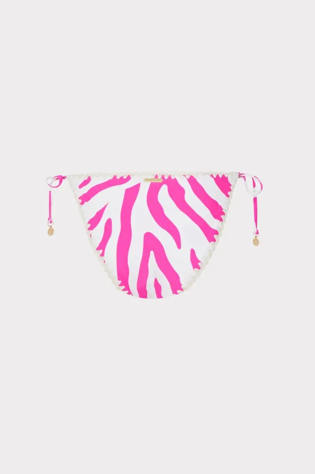 Women Bikinis Milly Zebra Bikini Bottom Milly Pinkecru Women Bikinis Milly Zebra Bikini Bottom Milly Pinkecru