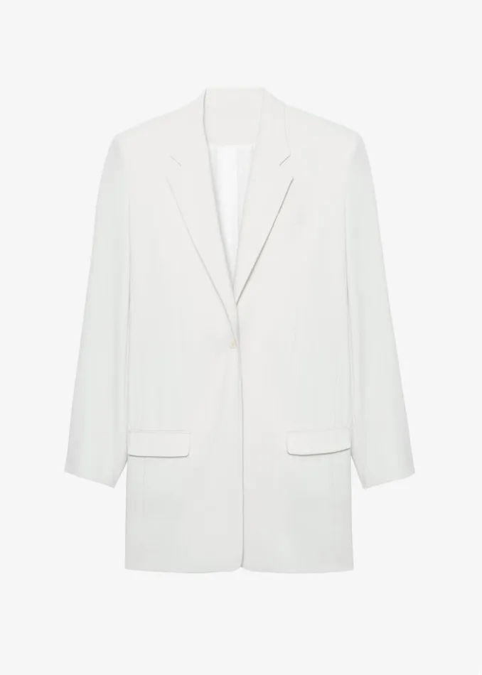 Women Billie Oversized Blazer 8211 Cream The Frankie Shop Outerwear