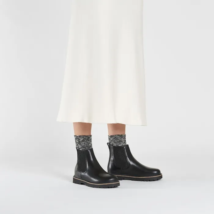 Women Birkenstock Boots Highwood Slip Black