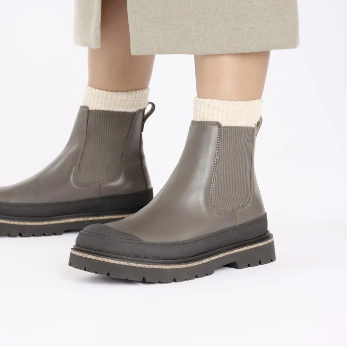 Women Birkenstock Boots Prescott Slip Concrete Gray