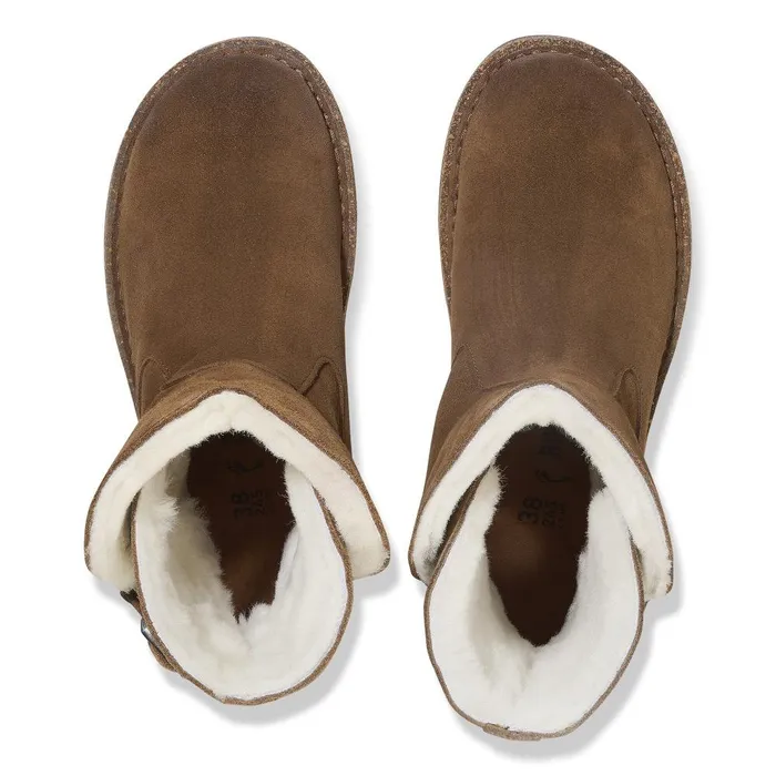 Women Birkenstock Boots Uppsala Shearling Dark Tea