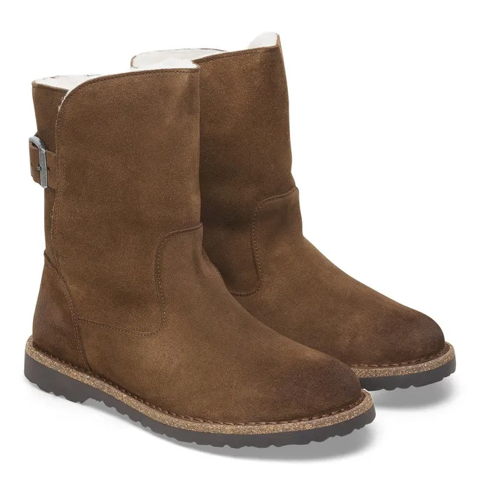 Women Birkenstock Boots Uppsala Shearling Dark Tea