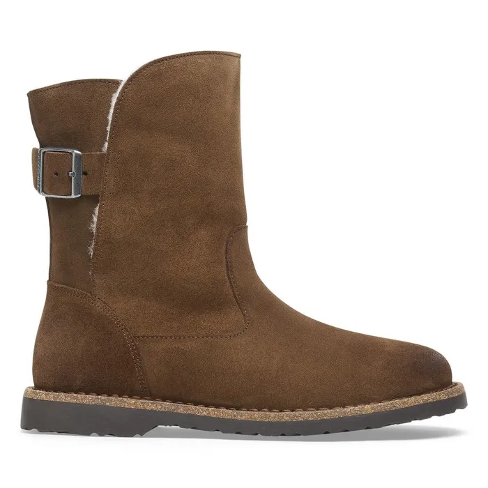 Women Birkenstock Boots Uppsala Shearling Dark Tea