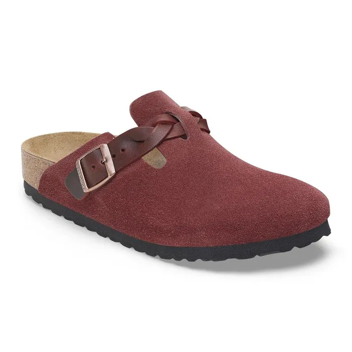 Women Birkenstock Clogs Boston Braided Zinfandel