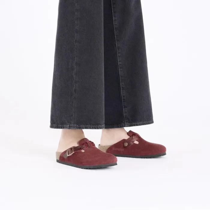 Women Birkenstock Clogs Boston Braided Zinfandel