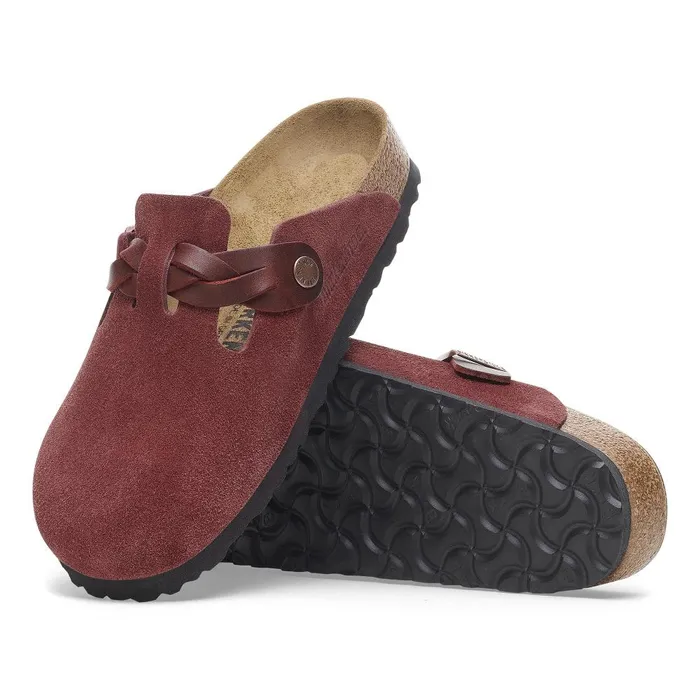 Women Birkenstock Clogs Boston Braided Zinfandel