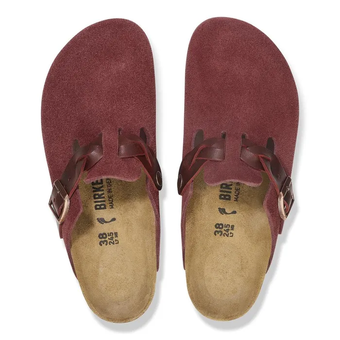 Women Birkenstock Clogs Boston Braided Zinfandel