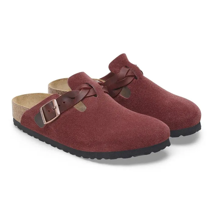 Women Birkenstock Clogs Boston Braided Zinfandel