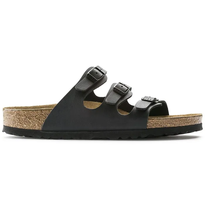Women Birkenstock MultiStrap Florida Soft Footbed Black