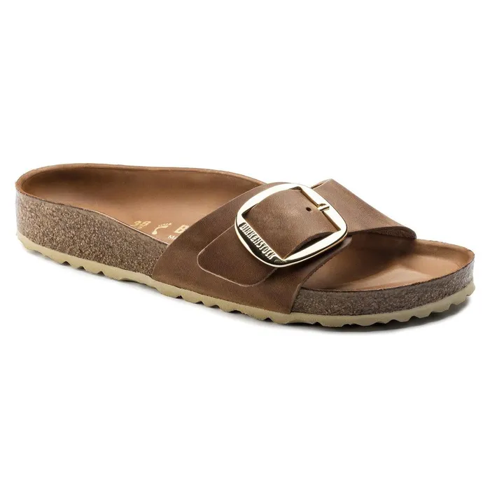 Women Birkenstock OneStrap Madrid Big Buckle Cognac