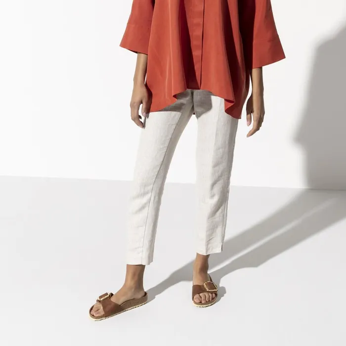 Women Birkenstock OneStrap Madrid Big Buckle Cognac