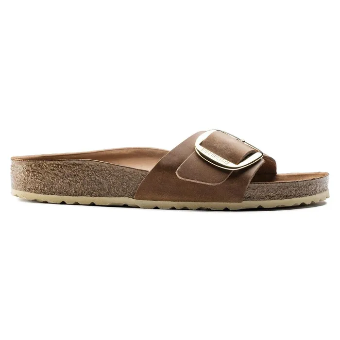 Women Birkenstock OneStrap Madrid Big Buckle Cognac