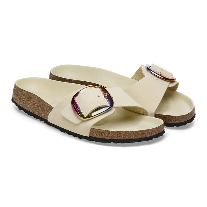 Women Birkenstock OneStrap Madrid Big Buckle Ecru