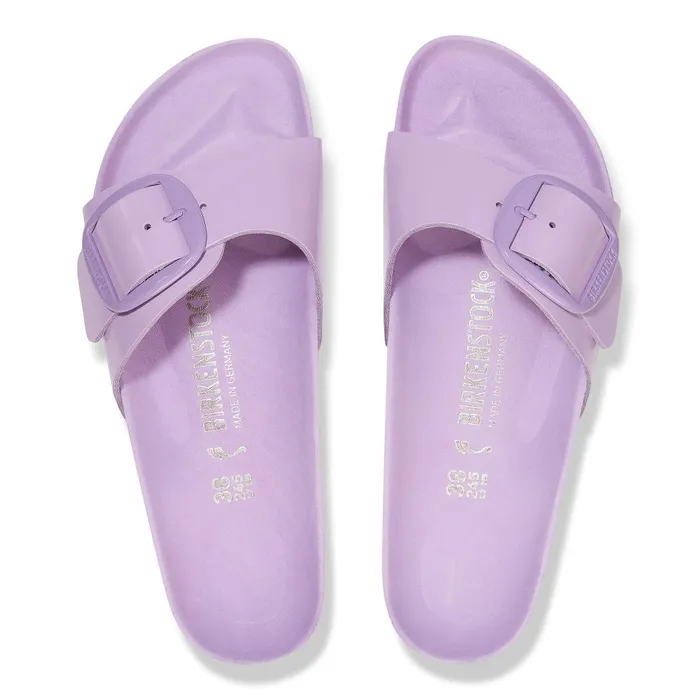 Women Birkenstock OneStrap Madrid Big Buckle Highshine Crocus