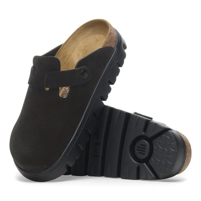 Women Birkenstock Platforms Boston Chunky Blackblack